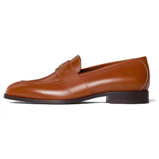 CELINE Triomphe Loafers Women's Brown