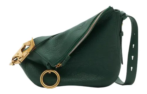 Burberry Calfskin Handbag, Shoulder Bag Women's Vine Green