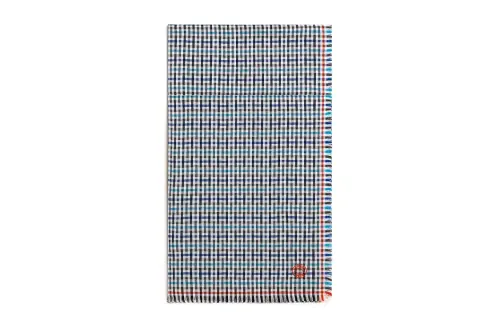 HERMES Knit Scarves Men's Blue/Gray