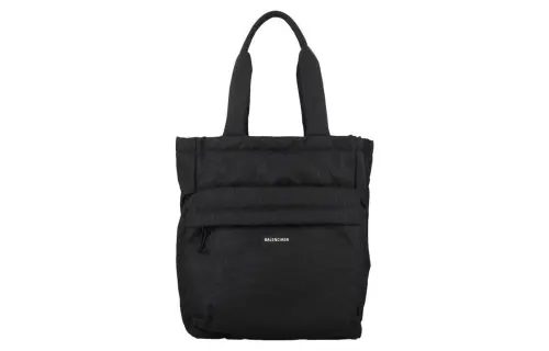 Balenciaga Cotton Tote Bag, Shopping Bag, Handbag Men's Black