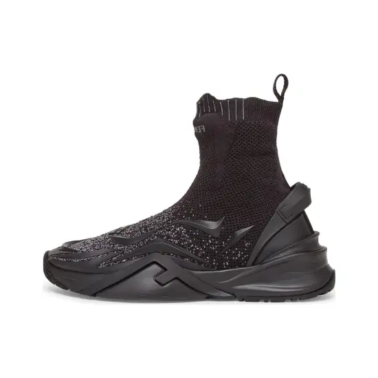 FENDI Flow Casual Shoes Men High-Top Black