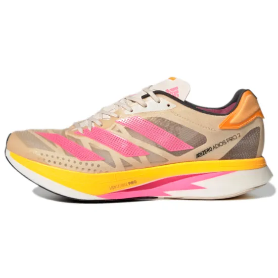 Adidas Adizero Adios Pro 2 Halo Ivory Pink Solar Gold