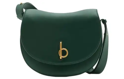 Burberry Calfskin Shoulder Bag, Crossbody Bag Medium Women's Vine Green