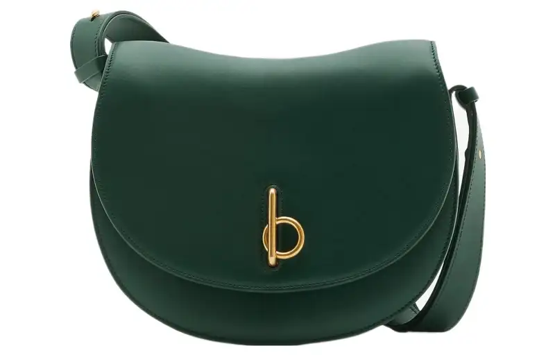 Burberry Calfskin Shoulder Bag, Crossbody Bag Medium Women's Vine Green
