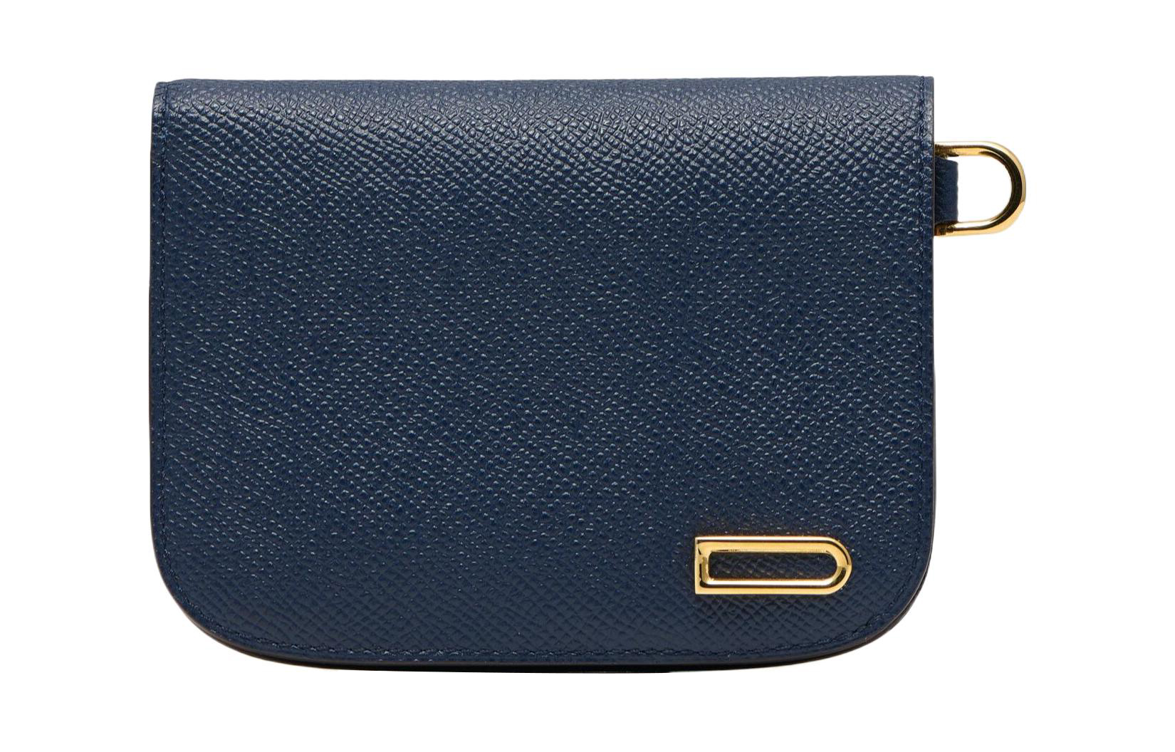 Delvaux Delvo Vagabond металлический Аксессуар с застежкой Открытие и закрытие alpina carf принт маленький кожаный деньги пакет женский военно-морской синий