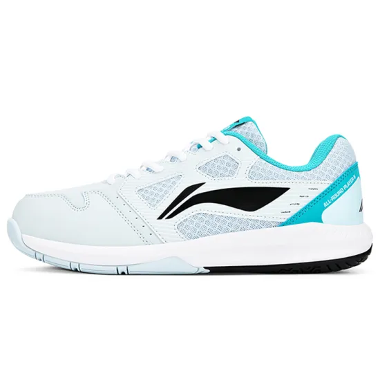 LINING Feather Badminton Shoes Unisex Low-Top Cloud Porcelain Blue/Black
