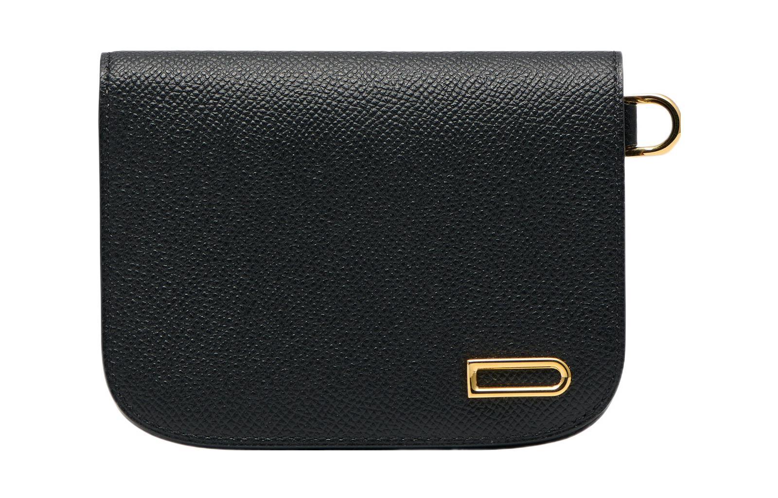 Delvaux Delvo Vagabond металлический Аксессуар с застежкой Открытие и закрытие alpina carf принт маленький кожаный деньги пакет общепринятый женский черный