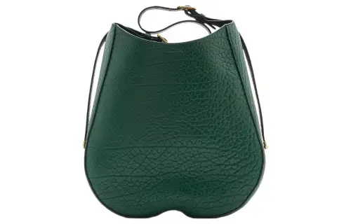 Burberry Calfskin Handbag, Shoulder Bag Women's Vine Green