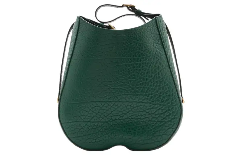 Burberry Calfskin Handbag, Shoulder Bag Women's Vine Green