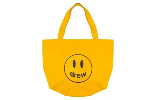 Drew House Cotton Tote Bag, Shopping Bag, Shoulder Bag, Handbag Regular Men's Gold