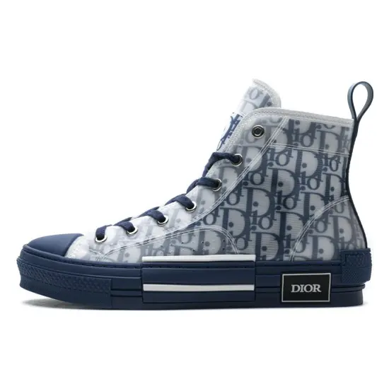 DIOR B23 High Top Blue Oblique
