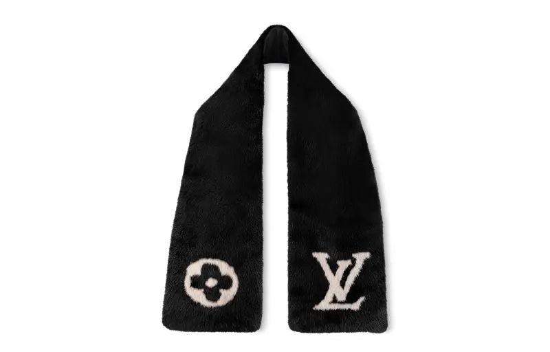 LOUIS VUITTON Lv Cosy Mink Fur Scarf