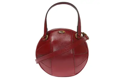 GUCCI Leather Shoulder Bag, Crossbody Bag, Handbag Regular Women's Red