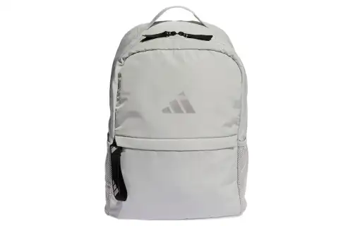Adidas Recycled Polyester Plain Weave Fabric Backpack Regular Unisex Phantom Silver/Metallic Silver/Black