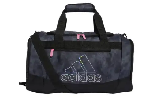 Adidas Polyester Shoulder Bag, Crossbody Bag, Handbag, Travel Bag Small Unisex Gray/Paradise Pink