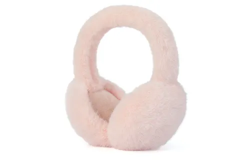 AAJF Fall Winter Thermal, Fleece Lined, Foldable Thermal Faux Rabbit Mink Faux Rabbit Ferret Earmuffs Unisex