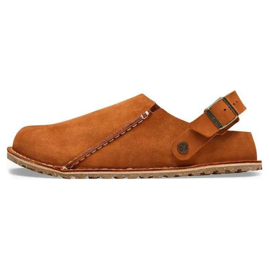 Birkenstock Lutry Premium Suede Leather Narrow Fit 'Mink'