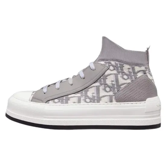 Walk'n'DIOR Skateboard Shoes Women's Mid-Top Gray