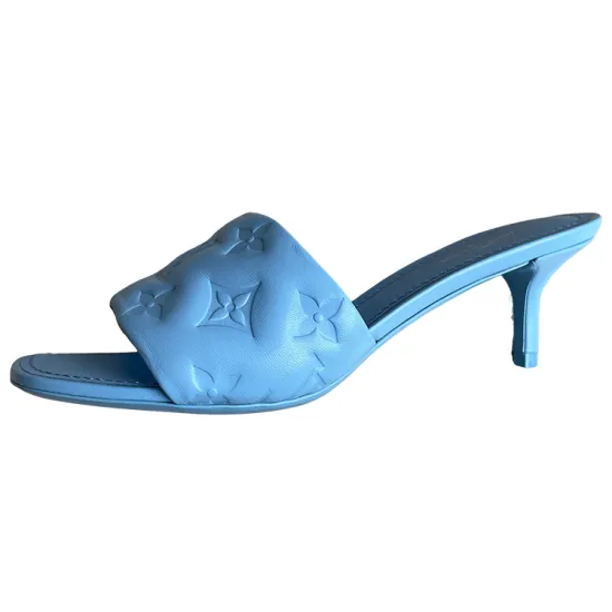 LOUIS VUITTON Slide Slippers Women's Blue