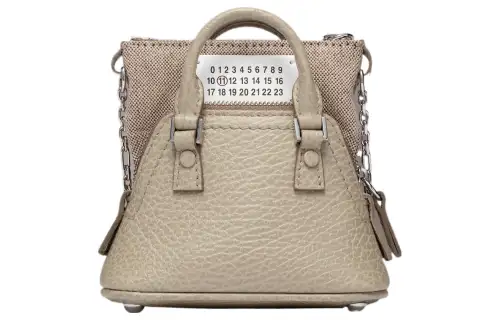 Maison Margiela 5AC Grain Calfskin Portable Crossbody Bag, Shoulder Bag Regular Women's Light Umber