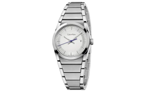 CALVIN KLEIN Ladies Wrist Watches Quartz Movement Stainless Steel Strap 30mm Silver Dial Women's Watch