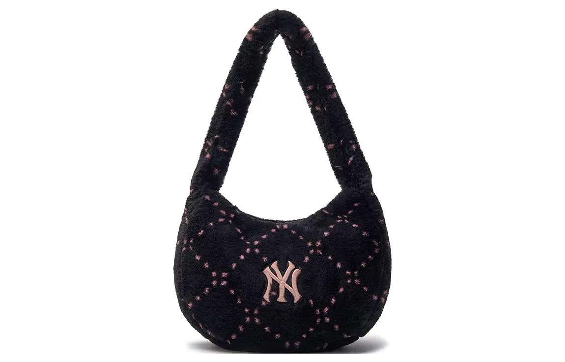 MLB New York Yankees Polyester Shoulder Bag Regular Women's Black