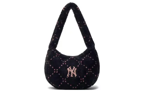 MLB New York Yankees Polyester Shoulder Bag Regular Women's Black