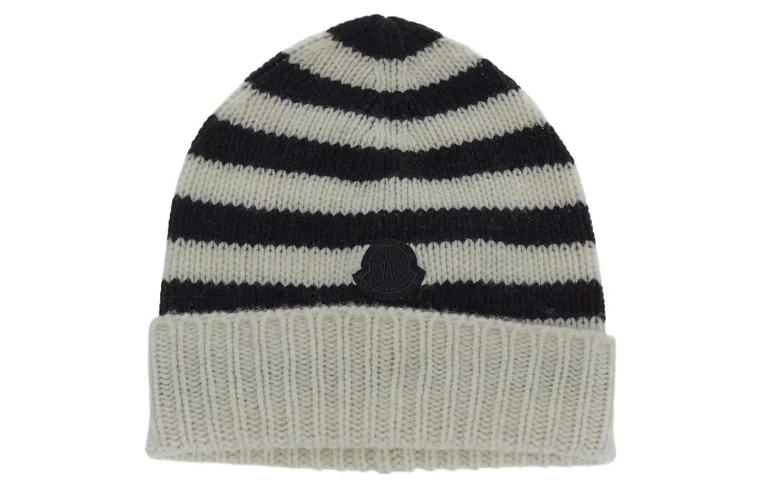 Moncler Enfant Striped Knit Beanie