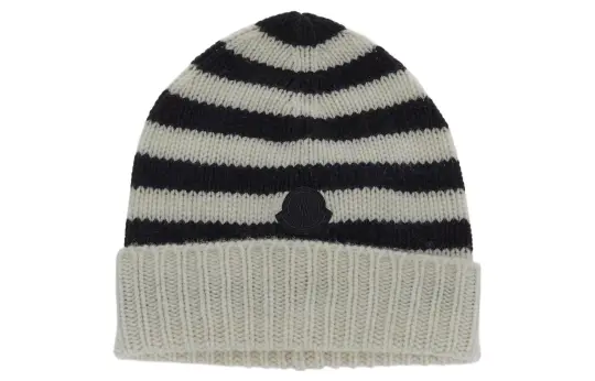 Moncler Enfant Striped Knit Beanie