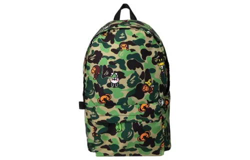 A BATHING APE Casual Nylon Backpack Women's Camouflage