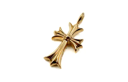 Chrome Hearts White Zircon Pendants Unisex Gold