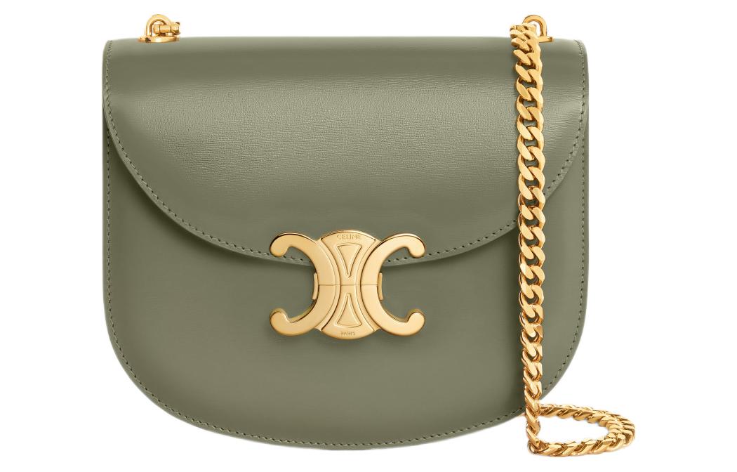 Женская сумка CELINE CELINE TriompheBesace Clea (хаки)