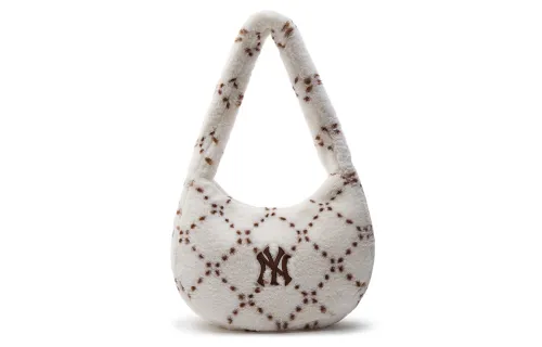 MLB New York Yankees Polyester Shoulder Bag Women's Dark Cream