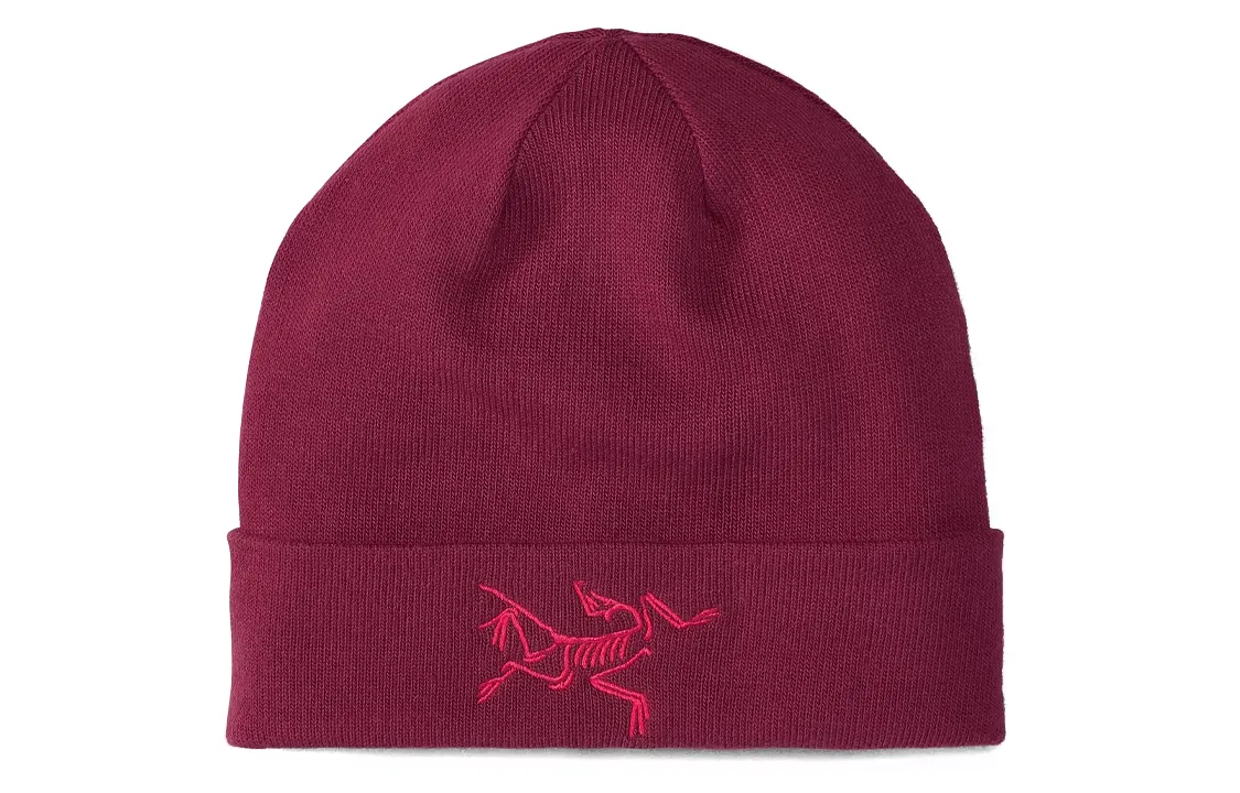 Arc'teryx Knitted Fabric Beanies Unisex Bordeaux Burgundy