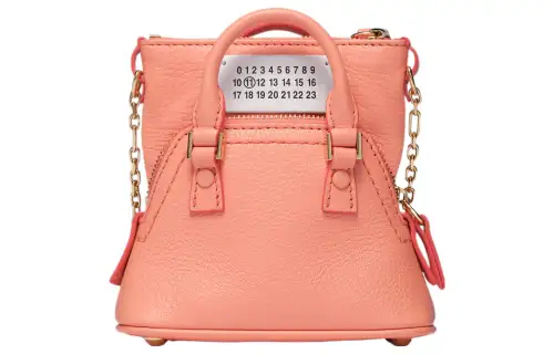 Maison Margiela 5AC Goatskin Portable Crossbody Bag, Shoulder Bag Women's Bright Pink