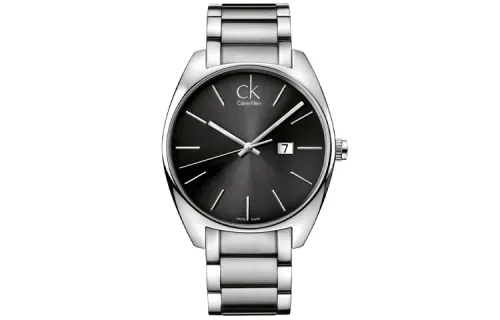 CALVIN KLEIN Exchange Wrist Watches Quartz Movement Stainless Steel Strap 45mm Black Dial Men's Watches