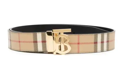 Burberry reversible check Tb belt