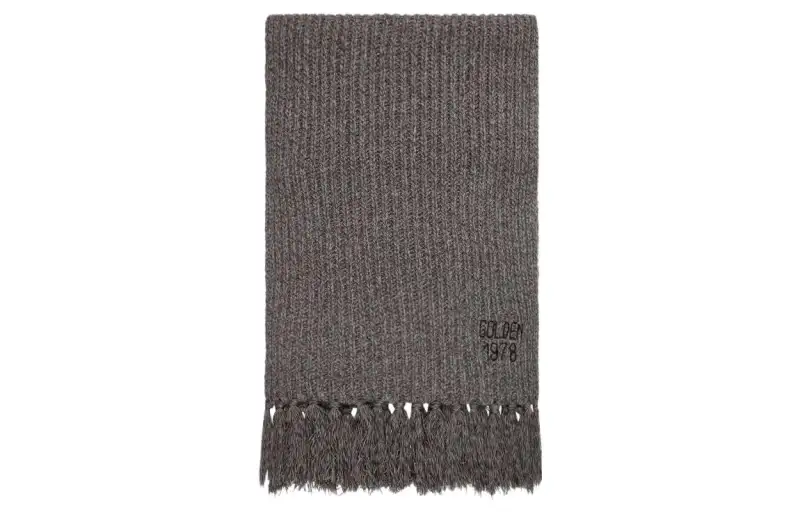 Golden Goose Knitted Fringed Scarf
