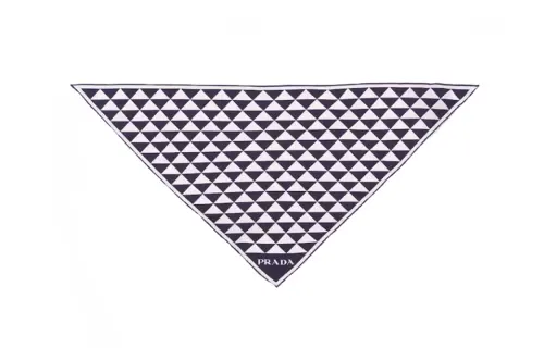 PRADA Geometric print Silk Scarf