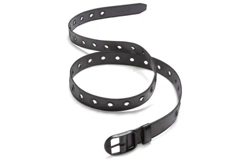 Balenciaga Calfskin Leather Belts Men's Black Width 2.8cm