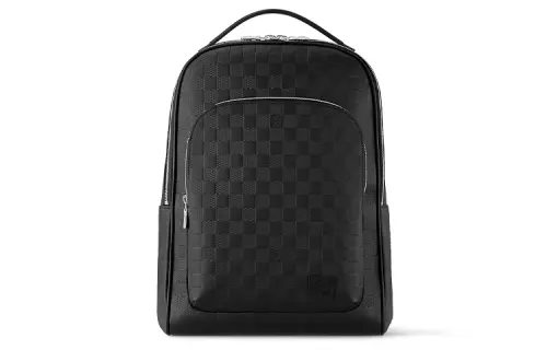 LOUIS VUITTON Avenue Cow Leather Backpack Men's Black