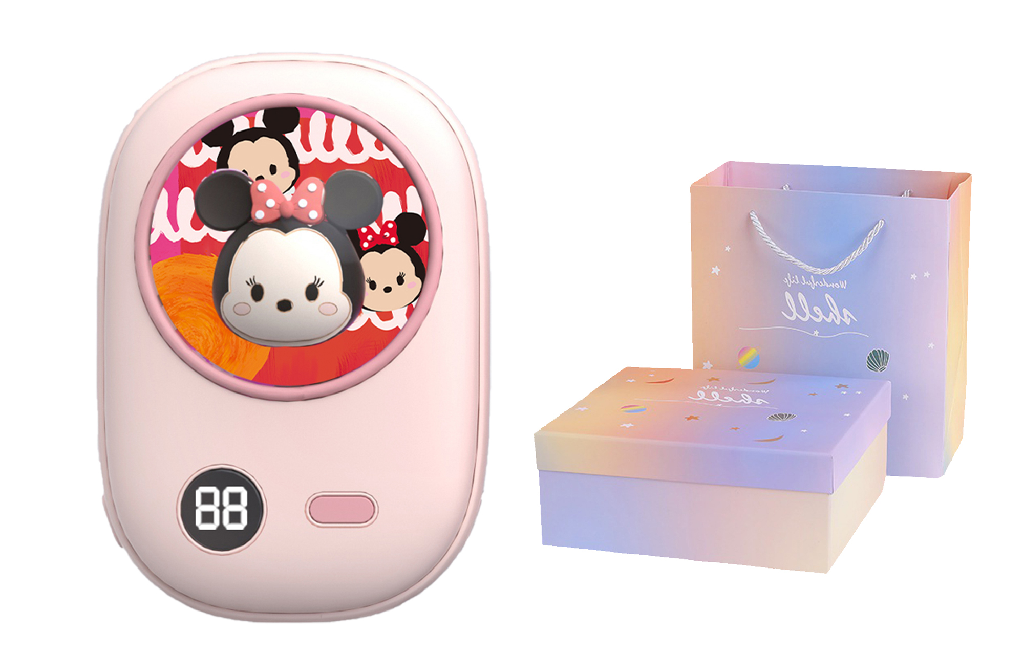 Disney Disney, fast smart safe hand warmer, explosion-proof capacious extra-long small cute handheld winter gift box for men and women for friend, for beloved, P200