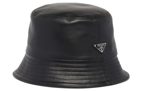 Prada leather bucket hat