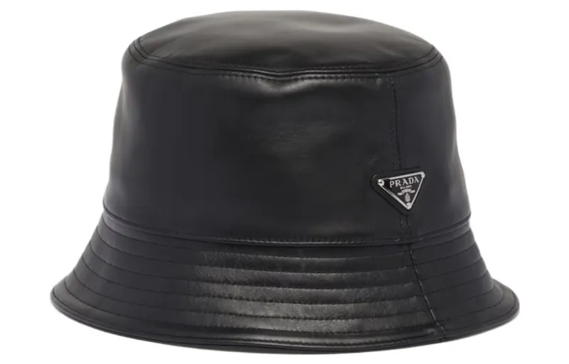 Prada leather bucket hat