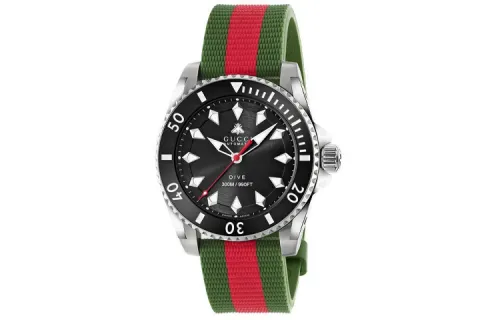GUCCI Dive Collection Wrist Watches Automatic Mechanical Movement Rubber Strap 40mm Black Dial Men's Watches