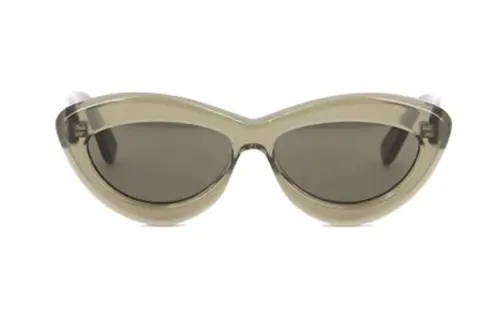 LOEWE Acetate Irregular Shape Sunglasses Women's Green