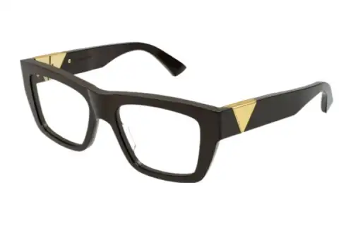 Bottega Veneta Acetate Square Eyeglass Frames Women's Black