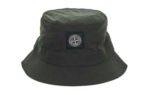 STONE ISLAND Logo Patch Bucket Hat