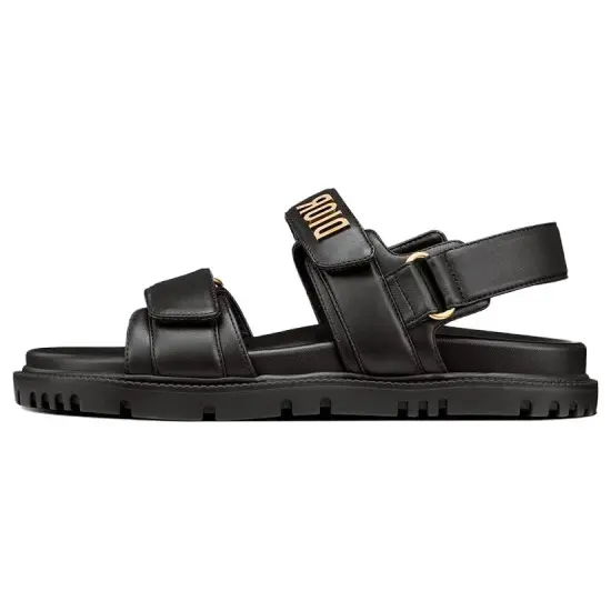 DIOR DiorAct Beach Sandals Women's Black