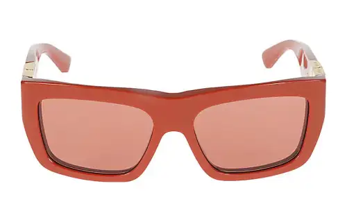 Bottega Veneta Acetate Aviator Sunglasses Women's Orange
